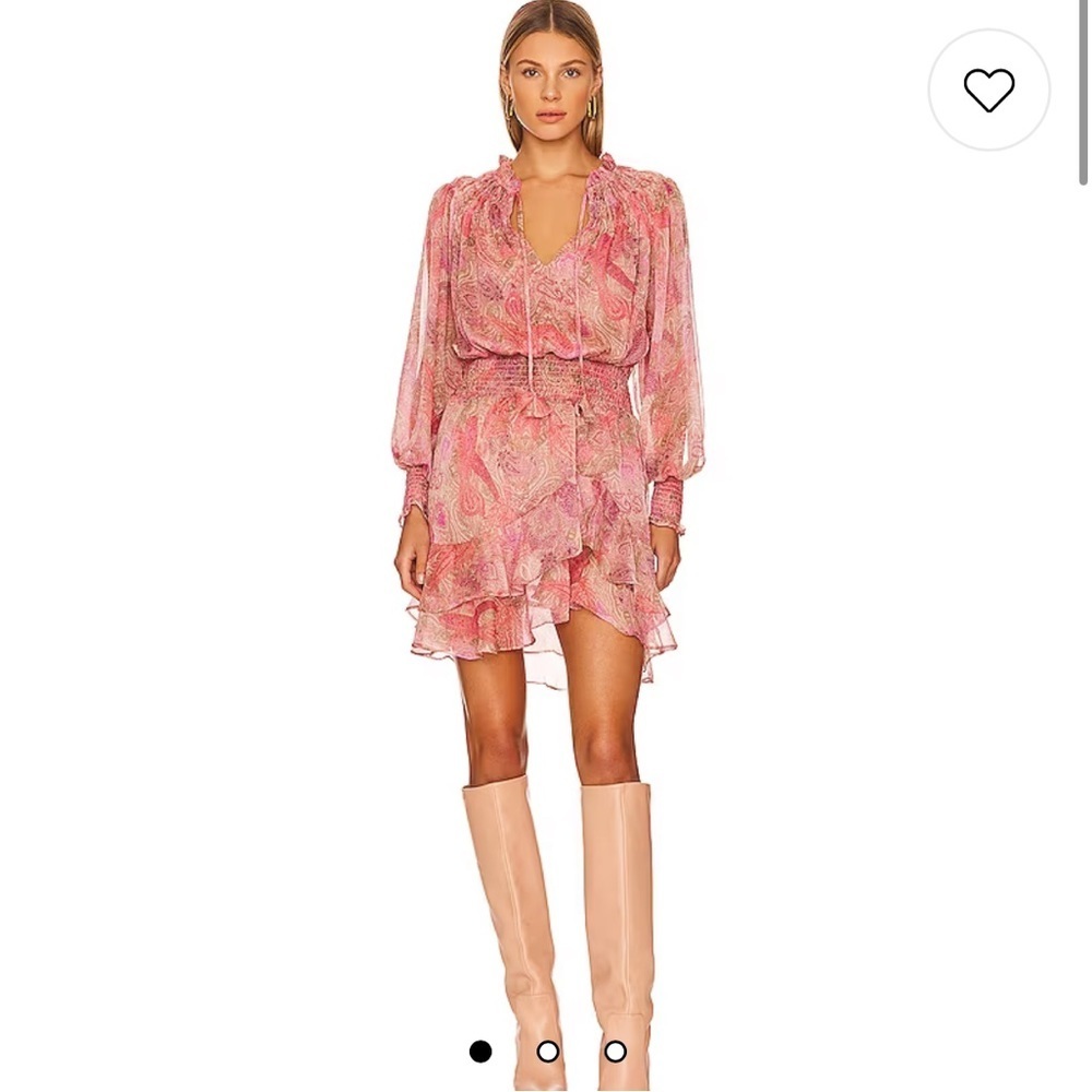 NWT MISA Los Ángeles Almaha Dress in Muted Paisley